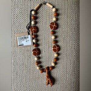 Kazuri Hand Crafted Clay
Beaded Giraffe Necklace